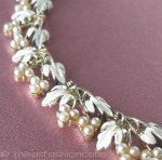 Coro　パール花ネックレス