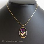 パンジー・スミレ ネックレス