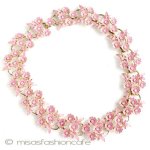 エナメル花ネックレス