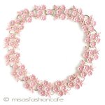 エナメル花ネックレス