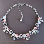 Coro コロ　ネックレス お花装飾 ギブレグラス