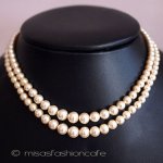 英国製　アンティーク パール２連　ネックレス