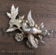 （画像用） Sterling Silver 銀製 　Coro刻印 鳥と花