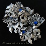 アンティーク花 ブローチ