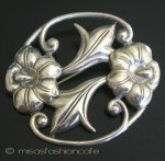 Sterling Silver 銀製 　アサガオ・朝顔の花