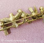 すずめ・小鳥　ブローチ