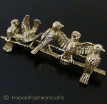 すずめ・小鳥　ブローチ