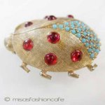 てんとう虫 ブローチ