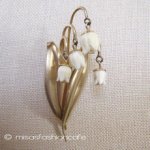 象牙アイボリー 12Kgf Winardすずらんブローチ