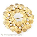 Miriam Haskell ハスケル すみれ ブローチ