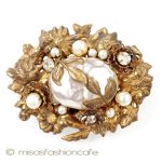 Miriam Haskell ミリアムハスケル ブローチ