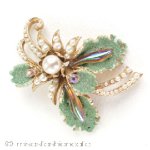 Florenza　フロレンツァ パールのお花　ブローチ