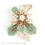 Florenza　フロレンツァ パールのお花　ブローチ