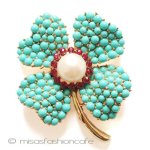 クラウン　トリファリ ＴＲＩＦＡＲＩ四葉ブローチ