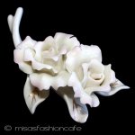 Ｌｅｎｏｘ陶器ポーセラーツ ローズ・ブーケ・ブローチ