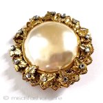 ミリアムハスケル パール金葉ブローチ ミリアムハスケル パール金葉ブローチ