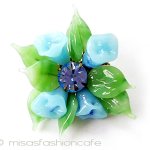 ヴィンテージアクセサリー Regency　ガラスのお花