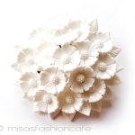ヴィンテージアクセサリー ブーケ白花コサージュ ヴィンテージアクセサリー ブーケ白花コサージュ