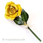 ヴィンテージジュエリー Robertバラの花ブローチ ヴィンテージジュエリー Robertバラの花ブローチ