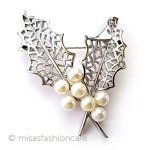 Trifari トリファリ ヒイラギ ブローチ Trifari トリファリ ヒイラギ ブローチ