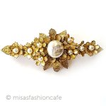 ミリアムハスケル 刻印 バロックパールのお花 ミリアムハスケル 刻印 バロックパールのお花