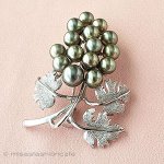 アンティーク ブローチ スターリング銀製 ぶどう アンティーク ブローチ スターリング銀製 ぶどう