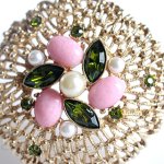 サラコベントリー刻印 パールビジューブローチ