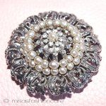 ミリアムハスケル刻印 バロックパールブローチ