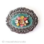 ヴィンテージアクセサリー ドライフラワーブローチ ヴィンテージアクセサリー ドライフラワーブローチ