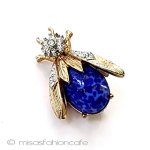 ビンテージジュエリー ラピス　蜂ミツバチ