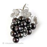ヴィンテージジュエリー パールぶどう　ブローチ