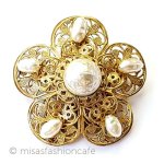 ミリアムハスケル 刻印 バロックパールの花 ミリアムハスケル 刻印 バロックパールの花