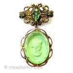 ヴィンテージジュエリー ガラス カメオ ヴィンテージジュエリー ガラス カメオ
