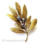 真珠オリーブのブローチ マイケルミショー美術館 真珠オリーブのブローチ マイケルミショー美術館