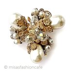 ミリアムハスケル刻印 バロックパール金花 ミリアムハスケル刻印 バロックパール金花