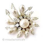 バロックパール ブローチ ラインストーン・スター バロックパール ブローチ ラインストーン・スター