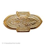 ミリアムハスケル刻印 金の花　ブローチ