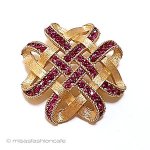 Trifari トリファリ クリスタル編みリボン Trifari トリファリ クリスタル編みリボン