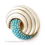 Trifari トリファリ ターコイズ ブローチ Trifari トリファリ ターコイズ ブローチ