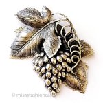 Napier刻印ブローチ　葡萄 最高に大振り12cm!! レア