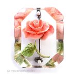 ヴィンテージアクセサリー 一輪のローズ　花ブローチ