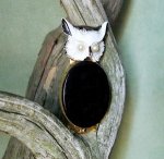 Original By Robert ふくろう　ブローチ