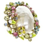 ART刻印　お花ブローチ