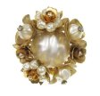 （画像用） バロックパール お花ブーケ　ブローチ