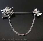 Ｔｒｉｆａｒｉ　 トリファリ 蜘蛛の巣　ブローチ