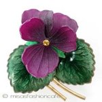 パンジー・すみれ ブローチ