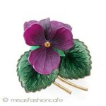 パンジー・すみれ ブローチ