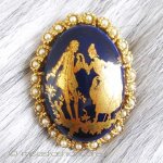 フランス製 アートブローチ