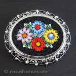 イタリア製モザイクブローチ イタリア製モザイクブローチ