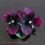 パンジー・すみれ ブローチ